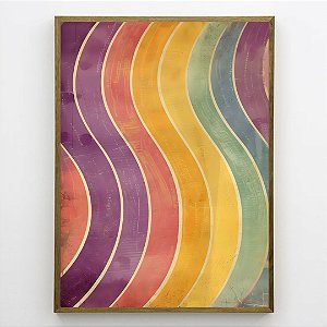 Quadro com Arte Exclusiva para coleção Colorful.