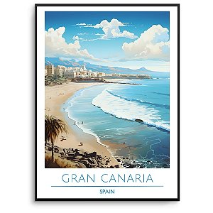 Quadro Decorativo Paisagem Mar azul.