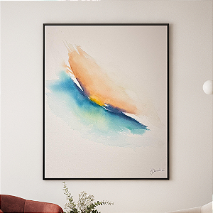 Quadro Decorativo Arte Natureza Fluída. Coleção: Juliana Bambini