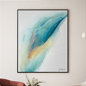 Quadro Decorativo Arte Natureza Fluída. Coleção: Juliana Bambini