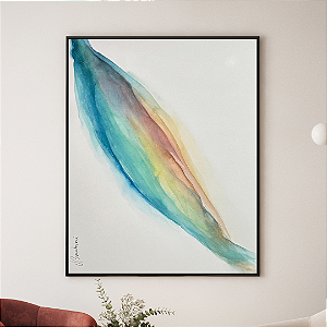 Quadro Decorativo Arte Natureza Fluída. Coleção: Juliana Bambini