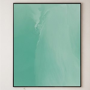 Quadro Decorativo Abstrato Água verde. Coleção: Juliana Bambini