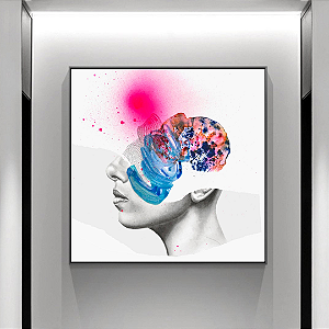 Quadro Decorativo Série Mulheres. Artista: Mariana San Martin