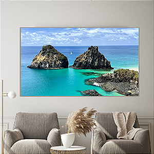 Fernando de Noronha - Quadro Decorativo Paisagem Mar. Coleção Assinada: Giovanna Gogosz