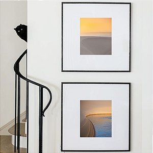 Lençois Maranheses - Conjunto de 2 Quadros Decorativos Dunas. Coleção Assinada: Giovanna Gogosz