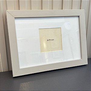 Quadro decorativo Bordado Amor, medida 34x24- Ateliê Rê-borde