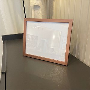 DUPLICADO - Arte com textura branca - Medida 60x85 com moldura filete preta