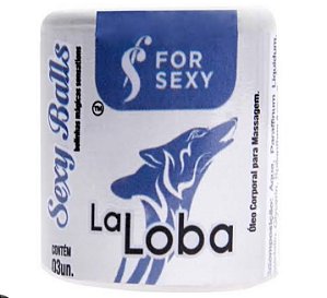 SEXY BALLS  LA LOBA  COM 3 UNIDADES FOR SEXY