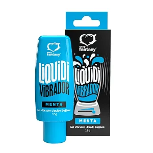 Vibrador Líquido Liquidi 15ml Sexy Fantasy SABOR MENTA