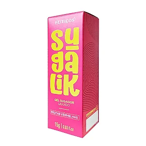 Sugalik Sugador Líquido Comestível com Extrato de Jambu 15g SABOR: FRUTAS VERMELHAS