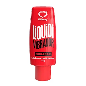EXCITANTE VIBRADOR LIQUIDO LIQUIDI SABOR MORANGO 15G