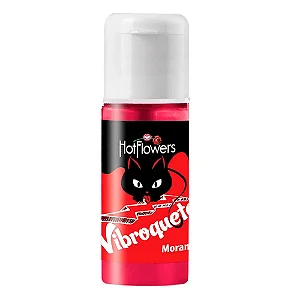 VIBROQUETE GEL HIDRATANTE CORPORAL MORANGO 12G - HOT FLOWERS