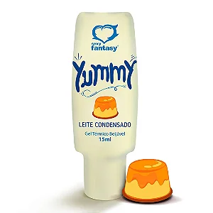 GEL BEIJAVEL PARA ORAL YUMMY TÉRMICO ESQUENTA SABOR LEITE CONDENSADO 15ML