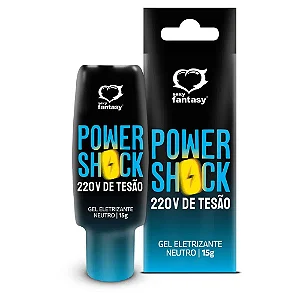 GEL EXCITANTE POWER SHOCK 220 V DE TESÃO GEL ELETRIZANTE NEUTRO 15G