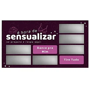 RASPADINHA É HORA DE SESNSUALIZAR