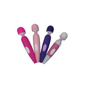 VIBRADOR VARINHA MÁGICA USB MAGIC MASSAGER REF:1053 COR ROSA CLARO