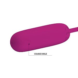 VIBRADOR PRETTY LOVE JOYCE BULLET EM SILICONE COM 12 VIBRAÇÕES RECARREGAVEL