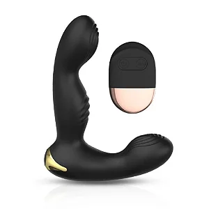 MASSAGEADOR DE PROSTATA COM ESTIMULADOR DE TESTICULOS RECARREGAVEL MLNA1258