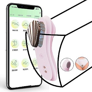 VIBRADOR DE CALCINHA POR APLICATIVO A PROVA D´AGUA RECARREGAVEL