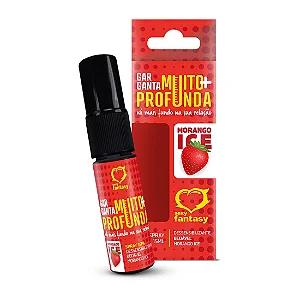 SPRAY PARA ORAL GARGANTA MUITO + PROFUNDA DESSENSIBILIZANTE ORAL SABOR MORANGO 15ML