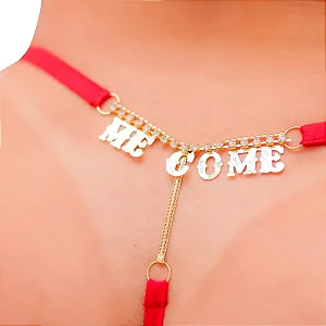 CALCINHA SEXY FRASE ME COME VERMELHA