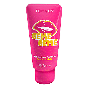 GEME GEME EXCITANTE ESQUENTA ESFRIA E VIBRA  BEIJAVEL SABOR CHICLETE 15G