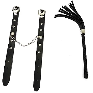 CHICOTE COM HASTE 10CM E ALGEMA FINA Dominatrixxx