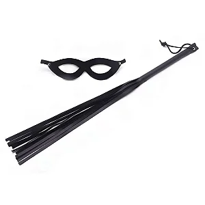 KIT TIAZINHA CHICOTE 35CM E MASCARA Sexy Fantasy