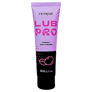 LUBRIFICANTE INTIMO BEIJÁVEL A BASE D´ÁGUA LUBPRO  PREMIUM COM SABOR CHICLETE 60ml