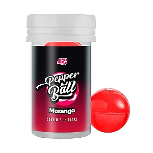 BOLINHA EXPLOSIVA SABOROSA BEIJAVEL MORANGO COM 2 UNIDIDADES Pepper Blend
