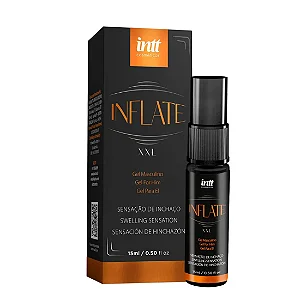 GEL EXCITANTE MASCULINO SENSAÇÃO DE INCHAÇO EFEITO QUENTE INFLATE 15ML INTT
