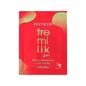 VIBRADOR LIQUIDO TREMILIK SABOR MELANCIA SACHE 1G DOSE UNICA