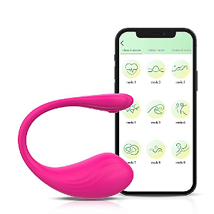 VOLUPIA VIBRADOR DE CASAL EM SILICONE LIQUIDO POR APLICATIVO RECARREGAVEL MLPP2038