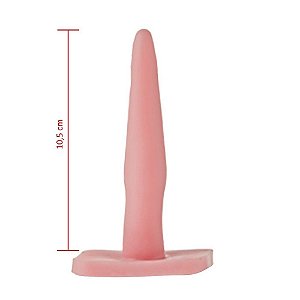Plug Anal em Silicone 10 x 2 cm Hot Flowers