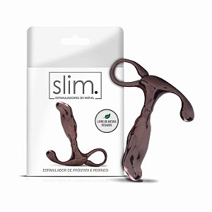 Estimulador de Próstata Formato L- 9,6X 2,2 cm Linha Slim Sexy Fantasy
