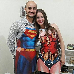 Casal Super Homem e Mulher Maravilha