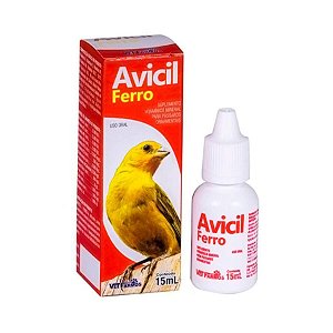 Suplemento Vitamínico Avicil Ferro Para Aves 15 ml
