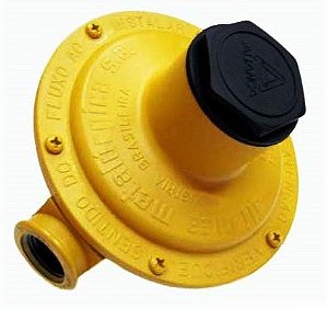 Queimadores industriais - Regulador de pressão amarelo pequeno