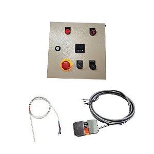 Painel de controle de temperatura para queimadores industriais