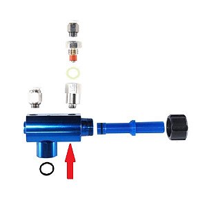 Equipamentos para pintura eletrostática a pó - Corpo em alumínio da câmara ejetora oval