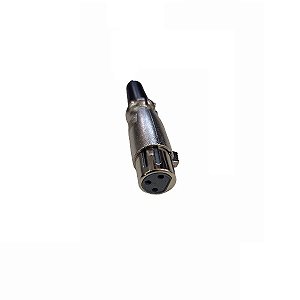 Equipamentos para pintura eletrostática a pó - Conector Cannon 3 pinos fêmea