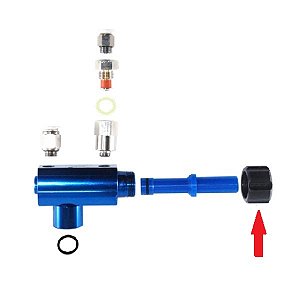 Equipamentos para pintura eletrostática a pó - Porca de fixação do ejetor da câmara oval