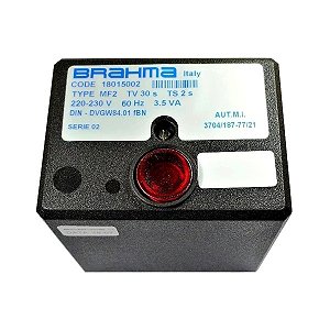 Queimadores industriais - Programador de chamas Brahma MF2 tv30 ts2