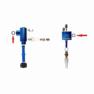 Equipamentos para pintura eletrostática a pó - Anel óring da entrada do Pó (câmara oval ou quadrada)