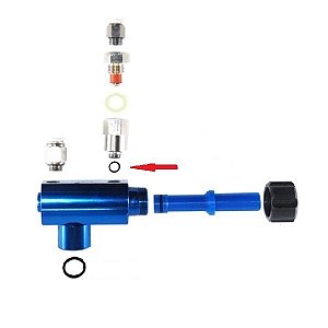 Equipamentos para pintura eletrostática a pó - Anel óring adaptador da válvula de retenção