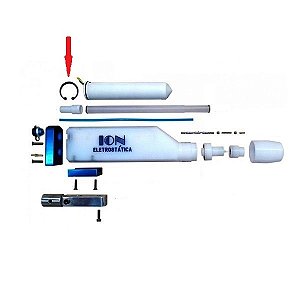 Equipamentos para pintura eletrostática a pó - Anel elástico (prende a cascata na pistola PTA2)