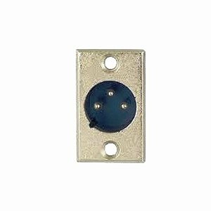 Equipamentos para pintura eletrostática a pó - Conector Cannon 3 pinos macho