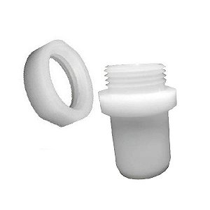 Equipamentos para pintura eletrostática a pó - Niple do tanque (Plástico Porca + Espigão)