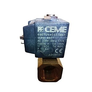 Queimadores industriais - Válvula solen. CEME 6607 NC 230V-60HZ D1/2"