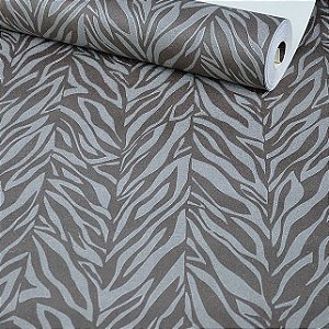 Papel de Parede Zebra Marrom Escuro